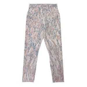 Evolution And Creation The Mia Leggings Small Mid Rise Snake Print Pink Gray